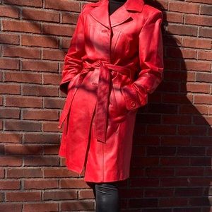red worthington 100% leather trench coat
FREE SHIPPING